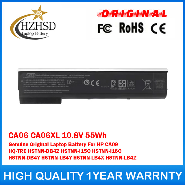 CA06 CA06XL 10.8V 55Wh Genuine Original Laptop Battery For HP CA09 HQ-TRE HSTNN-DB4Z HSTNN-I15C HSTNN-I16C HSTNN-DB4Y HSTNN-LB4Y HSTNN-LB4X HSTNN-LB4Z