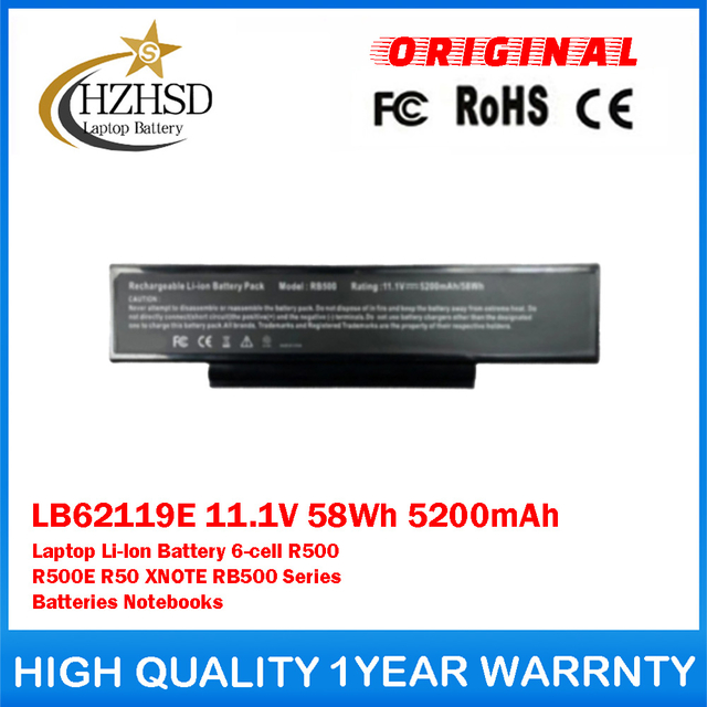 LB62119E 11.1V 58Wh 5200mAh Genuine Original Laptop Li-Ion Battery For LG 6-cell R500 R500E R50 XNOTE RB500 Series Batteries Notebooks
