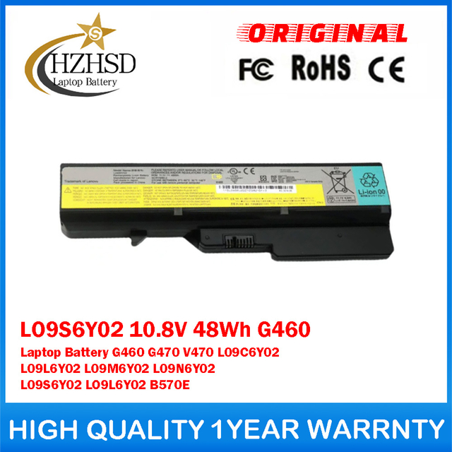 LO9S6Y02 10.8V 48Wh G460 Genuine Original Laptop Battery For Lenovo G460 G470 V470 L09C6Y02 L09L6Y02 L09M6Y02 L09N6Y02 L09S6Y02 LO9L6Y02 B570E