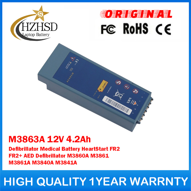 M3863A 12V 4.2Ah Defibrillator Medical Battery For Philips HeartStart FR2 FR2+ AED Defibrillator M3860A M3861 M3861A M3840A M3841A