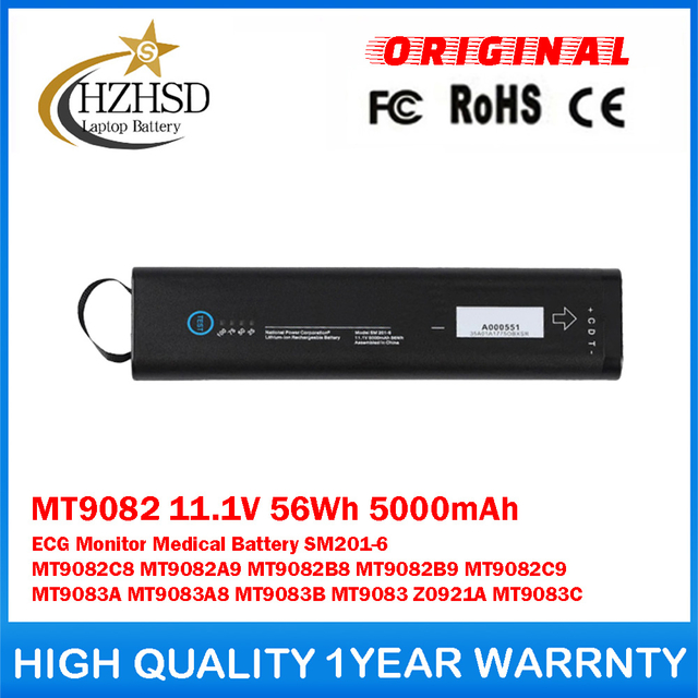 MT9082 11.1V 56Wh 5000mAh ECG Monitor Medical Battery SM201-6 For Anritsu MT9082C8 MT9082A9 MT9082B8 MT9082B9 MT9082C9 MT9083A MT9083A8 MT9083B MT9083 Z0921A MT9083C