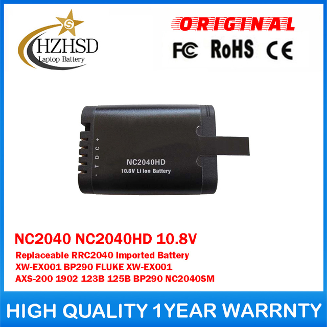 NC2040 NC2040HD 10.8V Replaceable RRC2040 Imported Battery XW-EX001 BP290 For Agilent FLUKE XW-EX001 AXS-200 1902 123B 125B BP290 NC2040SM