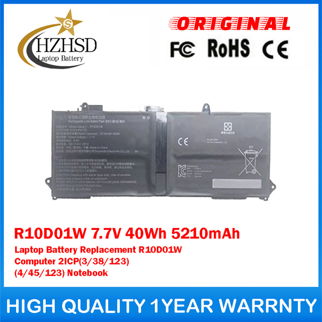 R10D01W 7.7V 40Wh 5210mAh Genuine Original Laptop Battery Replacement For Xiaomi R10D01W computer 2ICP(3/38/123) (4/45/123) Notebook